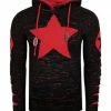 RUSTY NEAL Kapuzenpullover Mit Großem Stern-Design Schwarz/ Rot 1 RUSTY NEAL Kapuzenpullover Mit Großem Stern-Design Schwarz/ Rot -Galeria Geschäft unnamed file 2302
