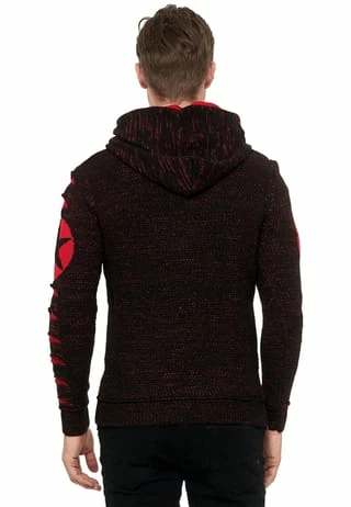 RUSTY NEAL Kapuzenpullover Mit Großem Stern-Design Schwarz/ Rot 5 RUSTY NEAL Kapuzenpullover Mit Großem Stern-Design Schwarz/ Rot – Bild 3