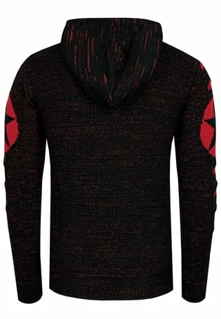 RUSTY NEAL Kapuzenpullover Mit Großem Stern-Design Schwarz/ Rot 7 RUSTY NEAL Kapuzenpullover Mit Großem Stern-Design Schwarz/ Rot – Bild 5