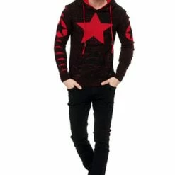 RUSTY NEAL Kapuzenpullover Mit Großem Stern-Design Schwarz/ Rot 13 RUSTY NEAL Kapuzenpullover Mit Großem Stern-Design Schwarz/ Rot -Galeria Geschäft unnamed file 2307