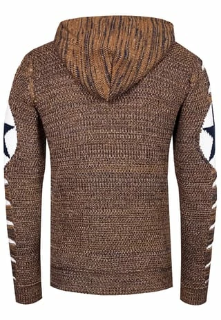 RUSTY NEAL Kapuzenpullover Mit Großem Stern-Design Camel/ Weiß 7 RUSTY NEAL Kapuzenpullover Mit Großem Stern-Design Camel/ Weiß – Bild 5