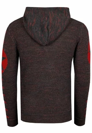 RUSTY NEAL Kapuzenpullover Mit Großem Stern-Design Anthrazit/ Rot 7 RUSTY NEAL Kapuzenpullover Mit Großem Stern-Design Anthrazit/ Rot – Bild 5