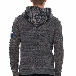 RUSTY NEAL Kapuzenpullover Mit Großem Stern-Design Indigo/ Grau -Galeria Geschäft unnamed file 2328