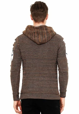 RUSTY NEAL Kapuzenpullover Mit Großem Stern-Design Camel/ Weiß 5 RUSTY NEAL Kapuzenpullover Mit Großem Stern-Design Camel/ Weiß – Bild 3