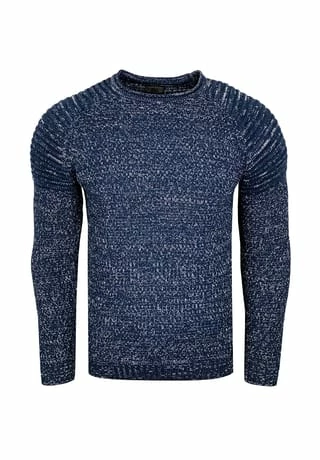 RUSTY NEAL Pullover Im Modischen Strick-Design Petrol 3 RUSTY NEAL Pullover Im Modischen Strick-Design Petrol