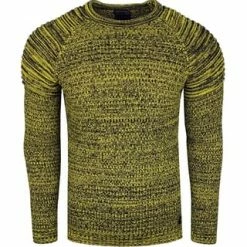 RUSTY NEAL Pullover Im Modischen Strick-Design Gelb