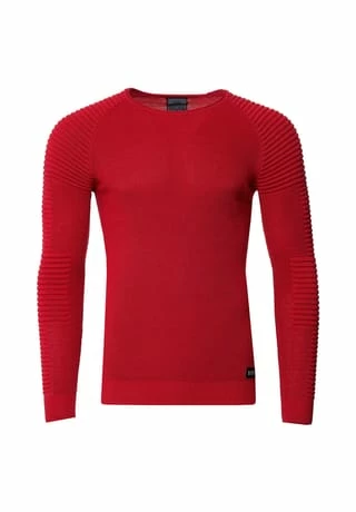 RUSTY NEAL Pullover Mit Modernem Rundhalsausschnitt Rot 3 RUSTY NEAL Pullover Mit Modernem Rundhalsausschnitt Rot