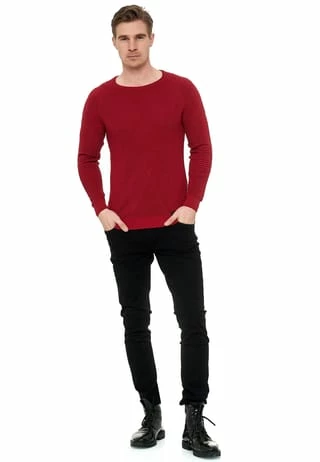 RUSTY NEAL Pullover Mit Modernem Rundhalsausschnitt Rot 7 RUSTY NEAL Pullover Mit Modernem Rundhalsausschnitt Rot – Bild 5