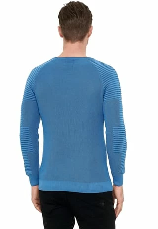 RUSTY NEAL Pullover Mit Modernem Rundhalsausschnitt Blau 5 RUSTY NEAL Pullover Mit Modernem Rundhalsausschnitt Blau – Bild 3