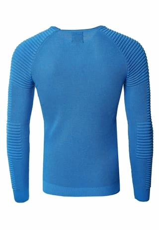 RUSTY NEAL Pullover Mit Modernem Rundhalsausschnitt Blau 6 RUSTY NEAL Pullover Mit Modernem Rundhalsausschnitt Blau – Bild 4