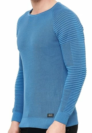 RUSTY NEAL Pullover Mit Modernem Rundhalsausschnitt Blau 8 RUSTY NEAL Pullover Mit Modernem Rundhalsausschnitt Blau – Bild 6