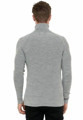 RUSTY NEAL Pullover Mit Stilvollem Hochkragen Hell Grau 5 RUSTY NEAL Pullover Mit Stilvollem Hochkragen Hell Grau – Bild 3