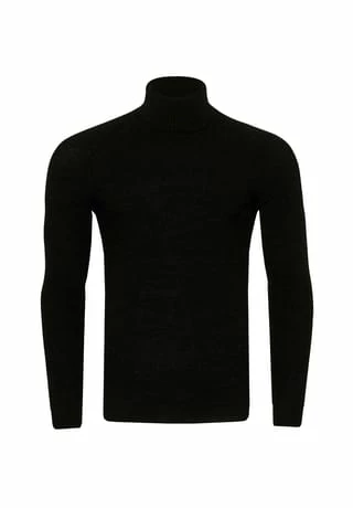 RUSTY NEAL Pullover Mit Stilvollem Hochkragen Schwarz 3 RUSTY NEAL Pullover Mit Stilvollem Hochkragen Schwarz