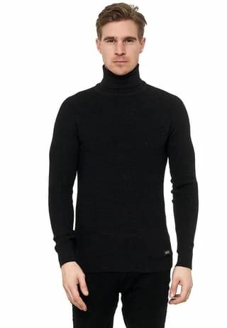 RUSTY NEAL Pullover Mit Stilvollem Hochkragen Schwarz 4 RUSTY NEAL Pullover Mit Stilvollem Hochkragen Schwarz – Bild 2