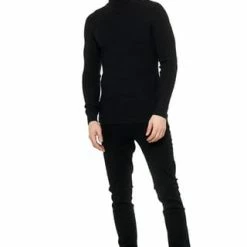 RUSTY NEAL Pullover Mit Stilvollem Hochkragen Schwarz 13 RUSTY NEAL Pullover Mit Stilvollem Hochkragen Schwarz -Galeria Geschäft unnamed file 2371