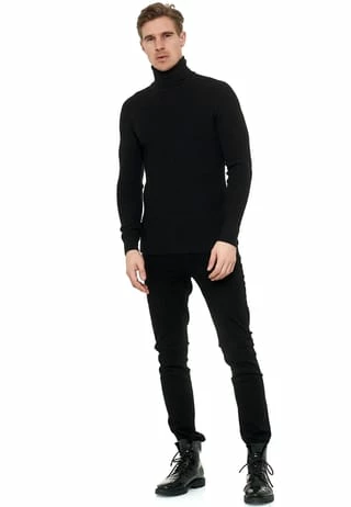 RUSTY NEAL Pullover Mit Stilvollem Hochkragen Schwarz 8 RUSTY NEAL Pullover Mit Stilvollem Hochkragen Schwarz – Bild 6