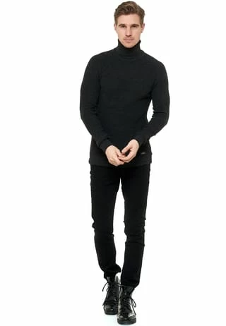 Pullover mit stilvollem Hochkragen RUSTY NEAL Pullover Mit Stilvollem Hochkragen Anthrazit -Galeria Geschäft unnamed file 2377