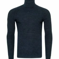 RUSTY NEAL Pullover Mit Stilvollem Hochkragen Hell Petrol