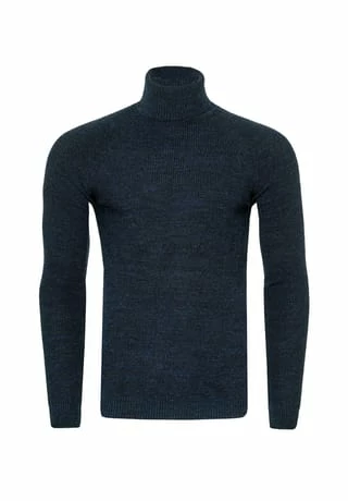 RUSTY NEAL Pullover Mit Stilvollem Hochkragen Hell Petrol 3 RUSTY NEAL Pullover Mit Stilvollem Hochkragen Hell Petrol