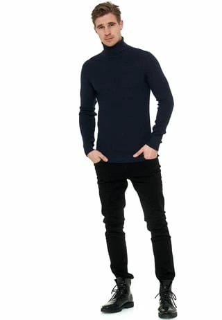 RUSTY NEAL Pullover Mit Stilvollem Hochkragen Hell Petrol 8 RUSTY NEAL Pullover Mit Stilvollem Hochkragen Hell Petrol – Bild 6