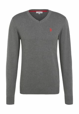 U.S. POLO ASSN. Pullover, V-Ausschnitt, Für Herren Grau 3 U.S. POLO ASSN. Pullover, V-Ausschnitt, Für Herren Grau