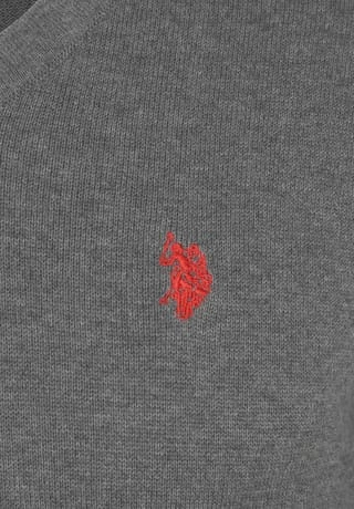 U.S. POLO ASSN. Pullover, V-Ausschnitt, Für Herren Grau 6 U.S. POLO ASSN. Pullover, V-Ausschnitt, Für Herren Grau – Bild 4