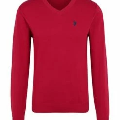 U.S. POLO ASSN. Pullover V-Ausschnitt Red