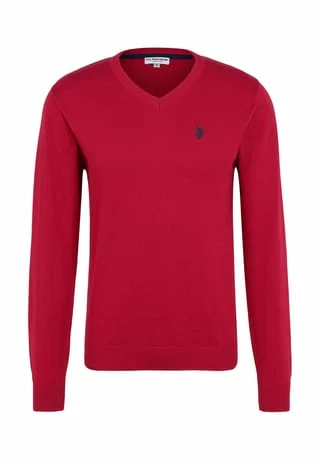 U.S. POLO ASSN. Pullover V-Ausschnitt Red 3 U.S. POLO ASSN. Pullover V-Ausschnitt Red