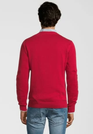 U.S. POLO ASSN. Pullover V-Ausschnitt Red 5 U.S. POLO ASSN. Pullover V-Ausschnitt Red – Bild 3