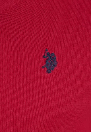 U.S. POLO ASSN. Pullover V-Ausschnitt Red 6 U.S. POLO ASSN. Pullover V-Ausschnitt Red – Bild 4