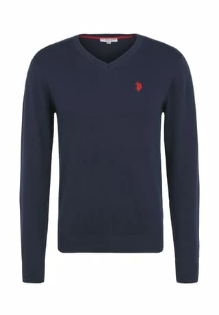 U.S. POLO ASSN. Strickpullover Pullover V-Ausschnitt Marine 3 U.S. POLO ASSN. Strickpullover Pullover V-Ausschnitt Marine