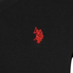 U.S. POLO ASSN. Strickpullover Pullover V-Ausschnitt Schwarz -Galeria Geschäft unnamed file 2405
