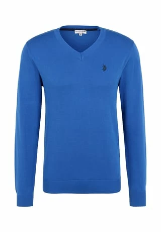 Strickpullover Pullover V-Ausschnitt U.S. POLO ASSN. Strickpullover Pullover V-Ausschnitt Royal Blau -Galeria Geschäft unnamed file 2406