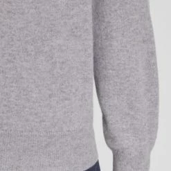 GALERIA Cashmere Pullover, Rundhals-Ausschnitt, Breite Rippabschlüsse, Für Herren 05 HELLGRAU MEL. -Galeria Geschäft unnamed file 2421