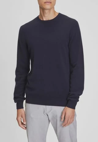 Cashmere Pullover, Rundhals-Ausschnitt, breite Rippabschlüsse, für Herren GALERIA Cashmere Pullover, Rundhals-Ausschnitt, Breite Rippabschlüsse, Für Herren 04 NAVY -Galeria Geschäft unnamed file 2424