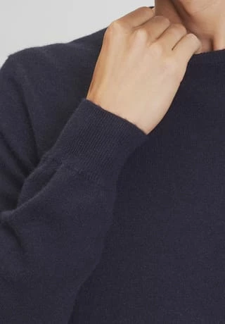 Cashmere Pullover, Rundhals-Ausschnitt, breite Rippabschlüsse, für Herren GALERIA Cashmere Pullover, Rundhals-Ausschnitt, Breite Rippabschlüsse, Für Herren 04 NAVY -Galeria Geschäft unnamed file 2427