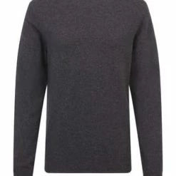 GALERIA Cashmere Pullover, Rundhals-Ausschnitt, Breite Rippabschlüsse, Für Herren 01 ANTHRAZIT MEL.