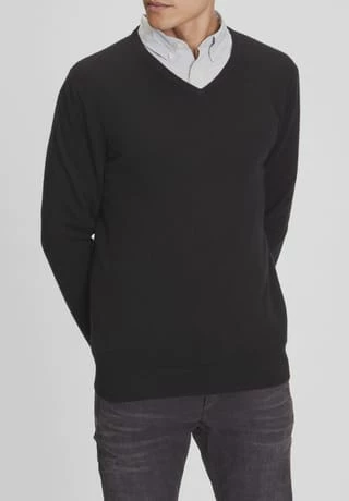 GALERIA Cashmere Pullover, V-Ausschnitt, Breite Rippabschlüsse, Für Herren Farbe Wählen 4 GALERIA Cashmere Pullover, V-Ausschnitt, Breite Rippabschlüsse, Für Herren Farbe Wählen – Bild 2