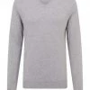 GALERIA Cashmere Pullover, V-Ausschnitt, Breite Rippabschlüsse, Für Herren 05 HELLGRAU MELANGE -Galeria Geschäft unnamed file 2456