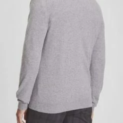 GALERIA Cashmere Pullover, V-Ausschnitt, Breite Rippabschlüsse, Für Herren 05 HELLGRAU MELANGE -Galeria Geschäft unnamed file 2458