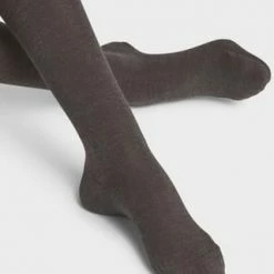 FALKE Striggings Strick-Overknees, Schurwolle-Baumwoll-Mix, Für Damen 3089 ANTHRA.MELANGE -Galeria Geschäft unnamed file 258