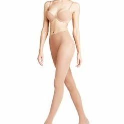 FALKE Damen Strumpfhose - Matt Deluxe 30, Transparent Matt, 30 DEN Powder
