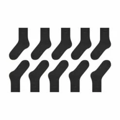 ESPRIT Socken "Solid Essential", 5er Pack, Feinrippbündchen, Für Damen 3000 BLACK -Galeria Geschäft unnamed file 3