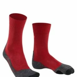 FALKE Damen Socken - Trekking Socken TK 2, Ergonomic, Merinowoll-Mix Rot -Galeria Geschäft unnamed file 320