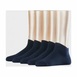 ESPRIT Sneakersocken, 5er-Pack, Einfarbig, Für Damen Marine