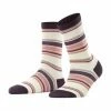 FALKE Socken, "Pop Stripe", Hohe Farbbrillanz, Wärmend, Für Damen Linen/ Braun -Galeria Geschäft unnamed file 379