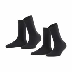 FALKE Socken, Softmerino, 2er-Pack, Für Damen 3009 BLACK