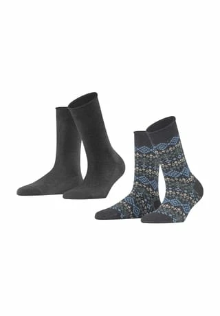 Socken, 2er-Pack, Streifen, für Damen ESPRIT Socken, 2er-Pack, Streifen, Für Damen 3081 ANTHRA.MEL -Galeria Geschäft unnamed file 49