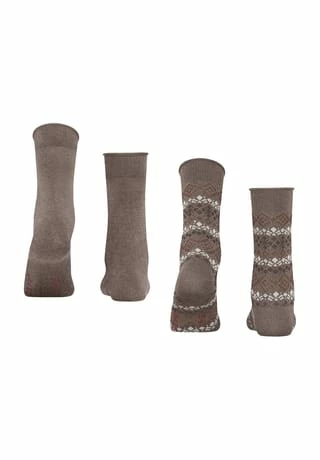 ESPRIT Socken, 2er-Pack, Streifen, Für Damen 4770 NUT MEL. 4 ESPRIT Socken, 2er-Pack, Streifen, Für Damen 4770 NUT MEL. – Bild 2