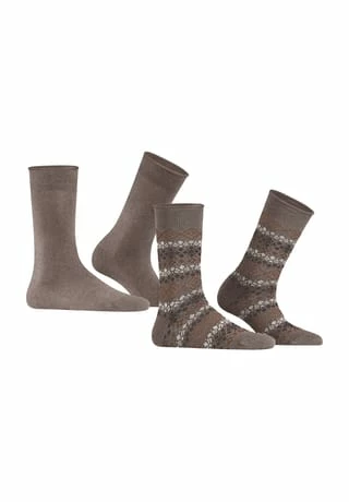 ESPRIT Socken, 2er-Pack, Streifen, Für Damen 4770 NUT MEL. 7 ESPRIT Socken, 2er-Pack, Streifen, Für Damen 4770 NUT MEL. – Bild 5